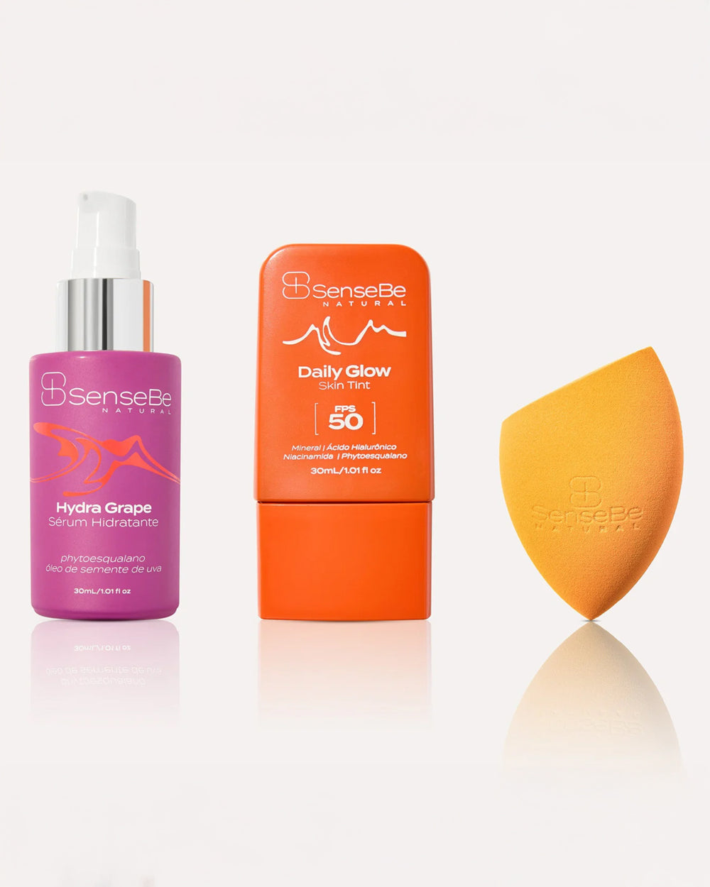 Kit Full Glow (Hydra Grape + Daily) + Esponja